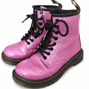 Dr. Martens Shimmering Pink Kids Boots